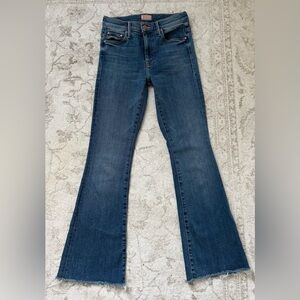 MOTHER Flare Jeans in Deep Blue